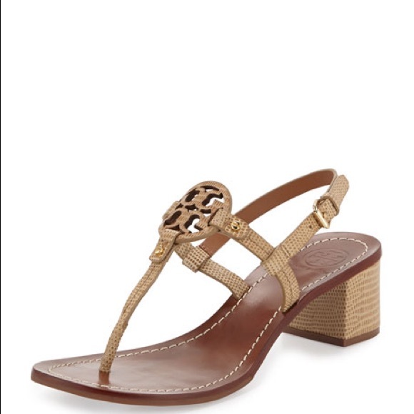 Tory Burch Shoes - Tory Burch Mini Miller sandals / Lizard-print SZ.8